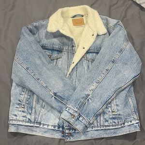 Levi's Light Blue Sherpa Lined Jean Jacket